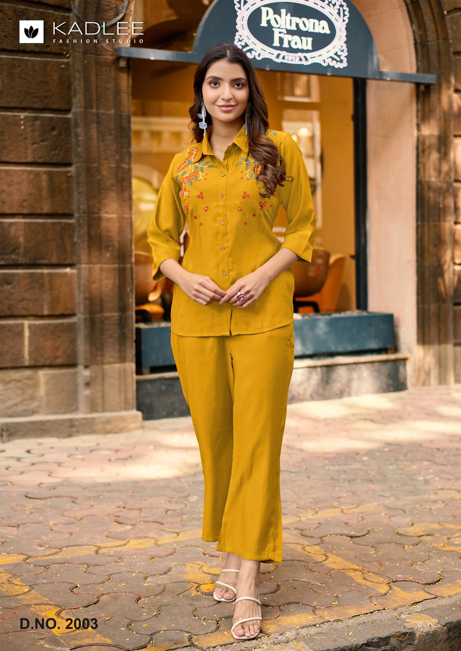 Kadlee Martina Viscose Weaving Thread Worked Co Ord Set Collection