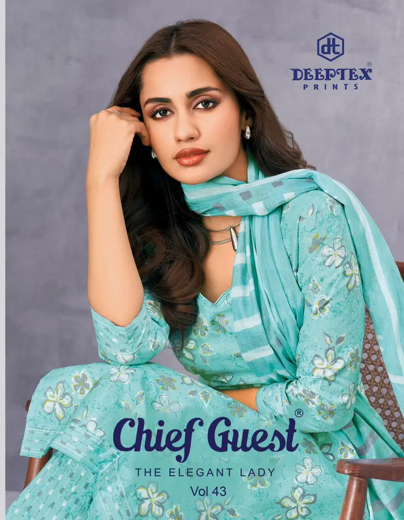 Deeptex Chief Guest Vol 43 Lawn Cotton Fancy Dress Material Collection