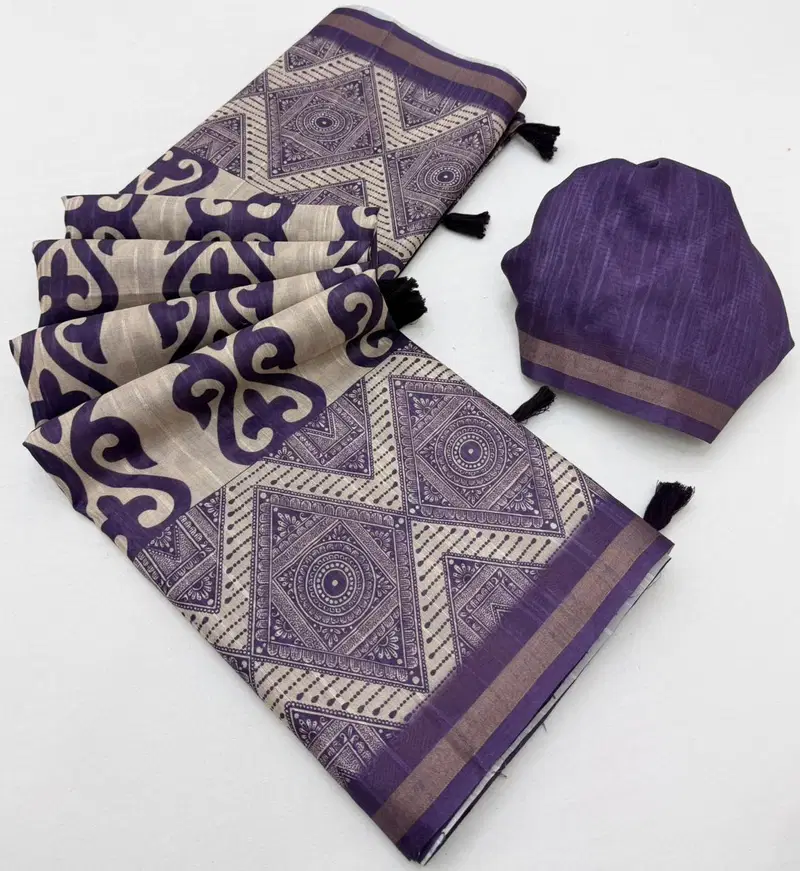 Rajyog Rishika Cotton Silk Fancy Printed Saree Collection