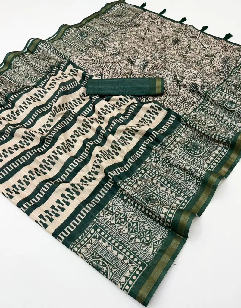 Rajyog Rishika Cotton Silk Fancy Printed Saree Collection