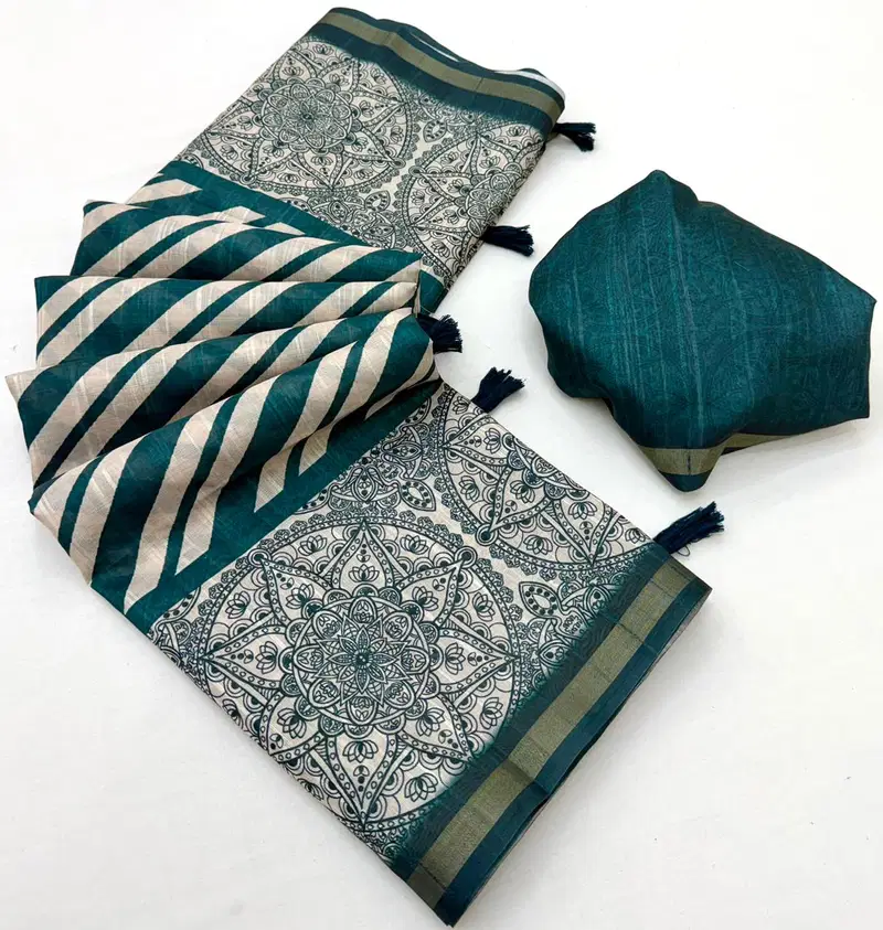 Rajyog Rishika Cotton Silk Fancy Printed Saree Collection