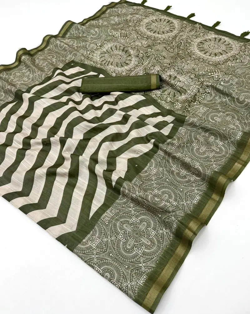 Rajyog Rishika Cotton Silk Fancy Printed Saree Collection