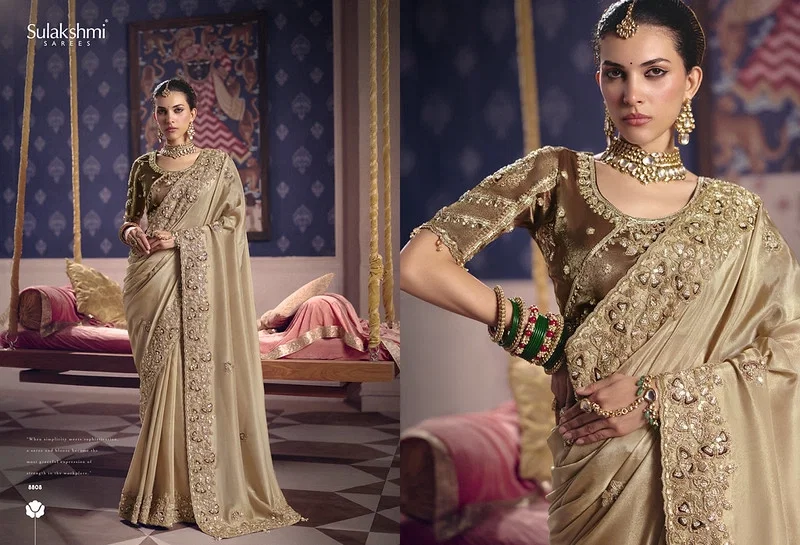 Sulakshmi Tarang Viscose Zari Tissue Designer Saree