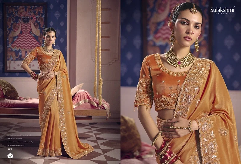 Sulakshmi Tarang Viscose Zari Tissue Designer Saree
