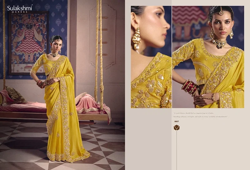 Sulakshmi Tarang Viscose Zari Tissue Designer Saree