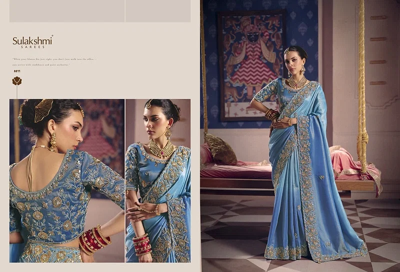 Sulakshmi Tarang Viscose Zari Tissue Designer Saree