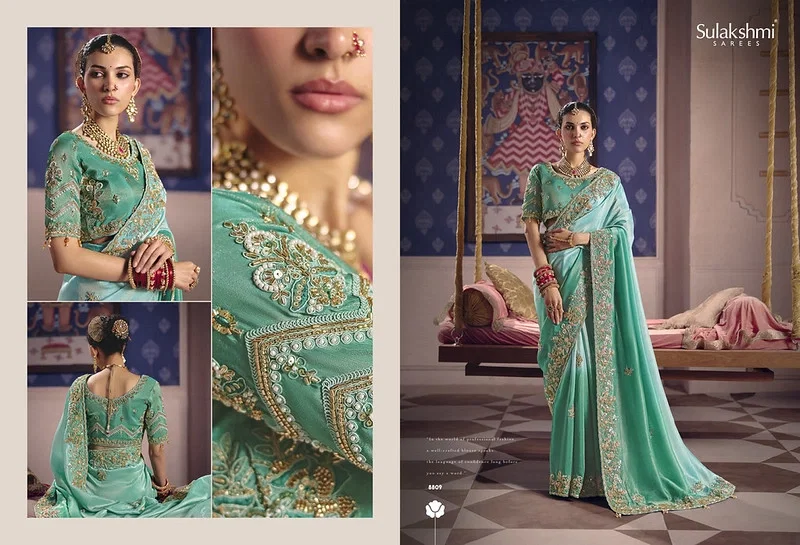 Sulakshmi Tarang Viscose Zari Tissue Designer Saree