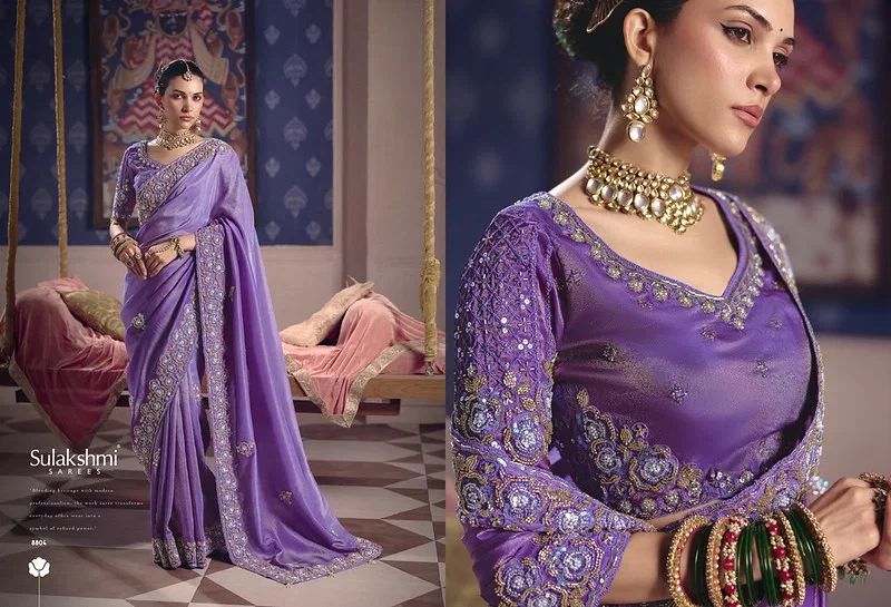 Sulakshmi Tarang Viscose Zari Tissue Designer Saree