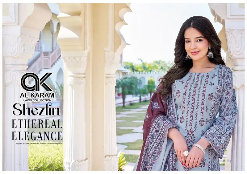 Al Karam Shezlin Vol 1 Rayon Cotton Printed Fancy Dress Matertial