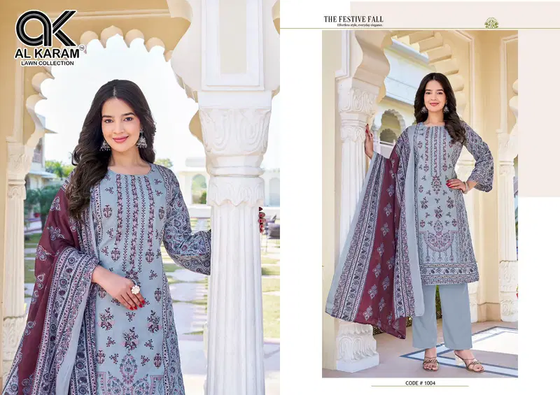 Al Karam Shezlin Vol 1 Rayon Cotton Printed Fancy Dress Matertial