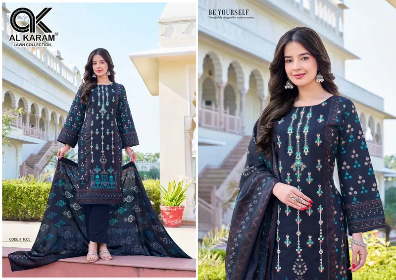 Al Karam Shezlin Vol 1 Rayon Cotton Printed Fancy Dress Matertial