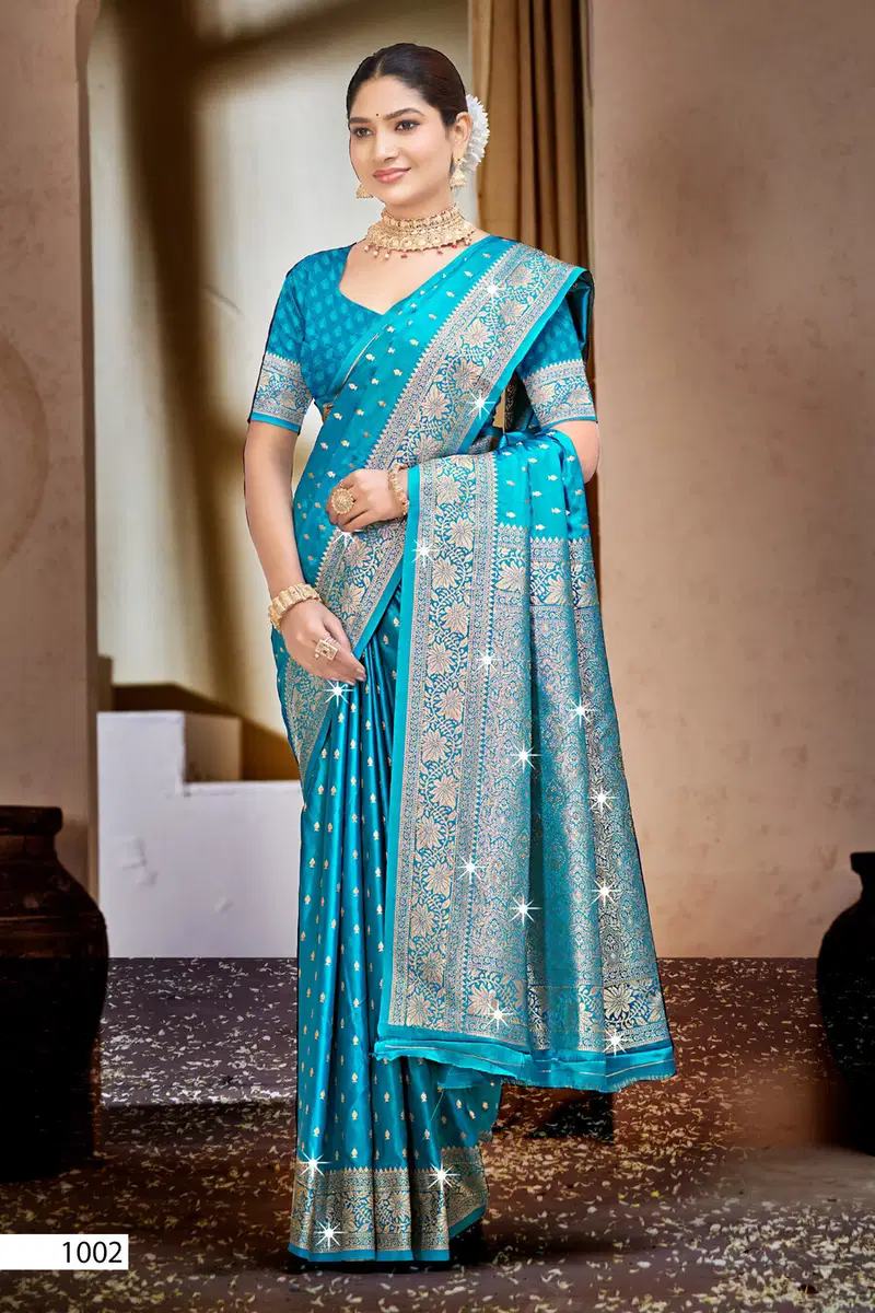Saroj Malini Satin Saroski Vol 2 Satin Silk Saree Collection