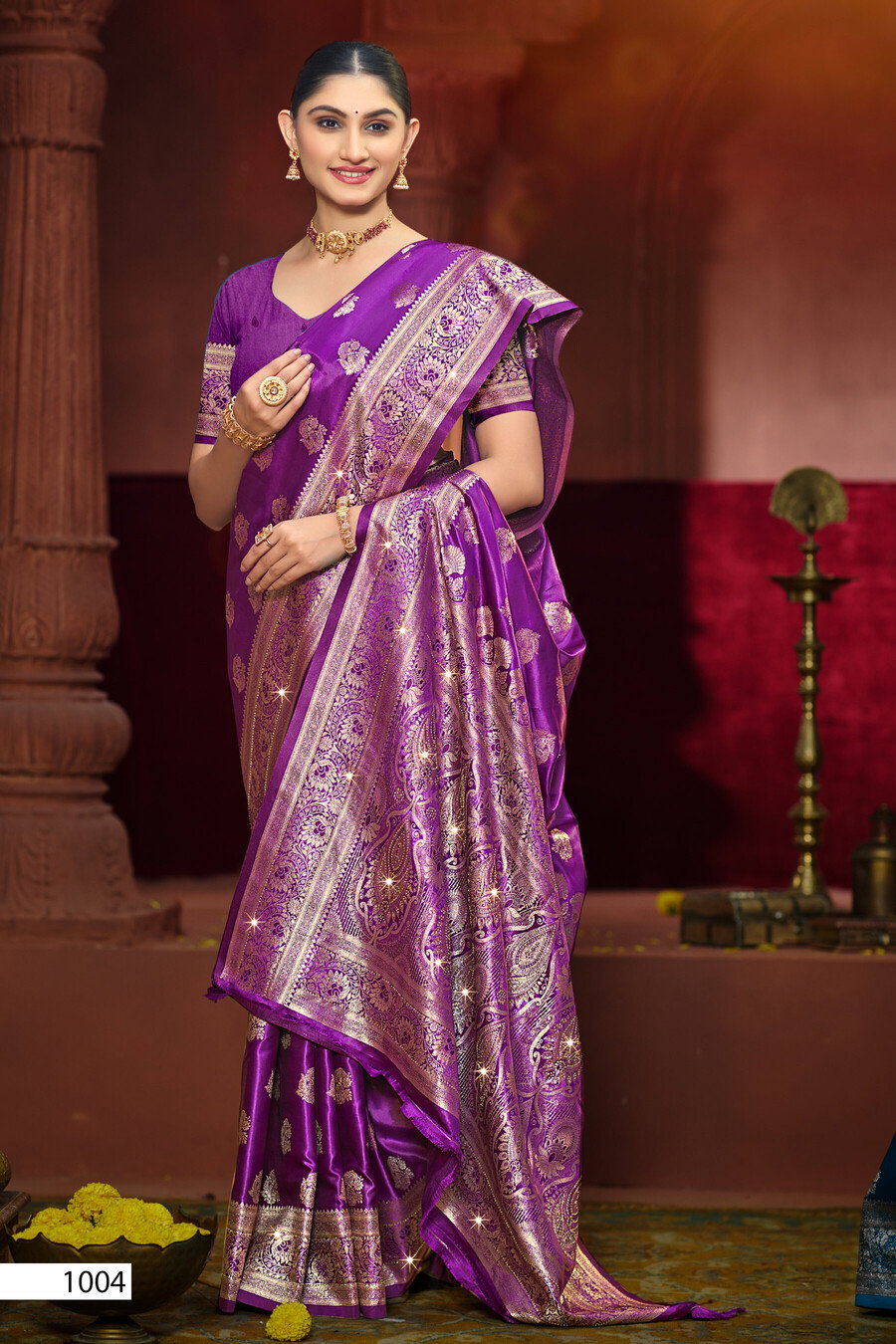 Saroj Malini Satin Saroski Vol 1 Satin Silk Saree Collection