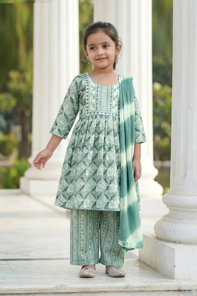 Jui 9731 To 9733 Capsule Printed Kids Wear Anarkali Kurti Set Collection