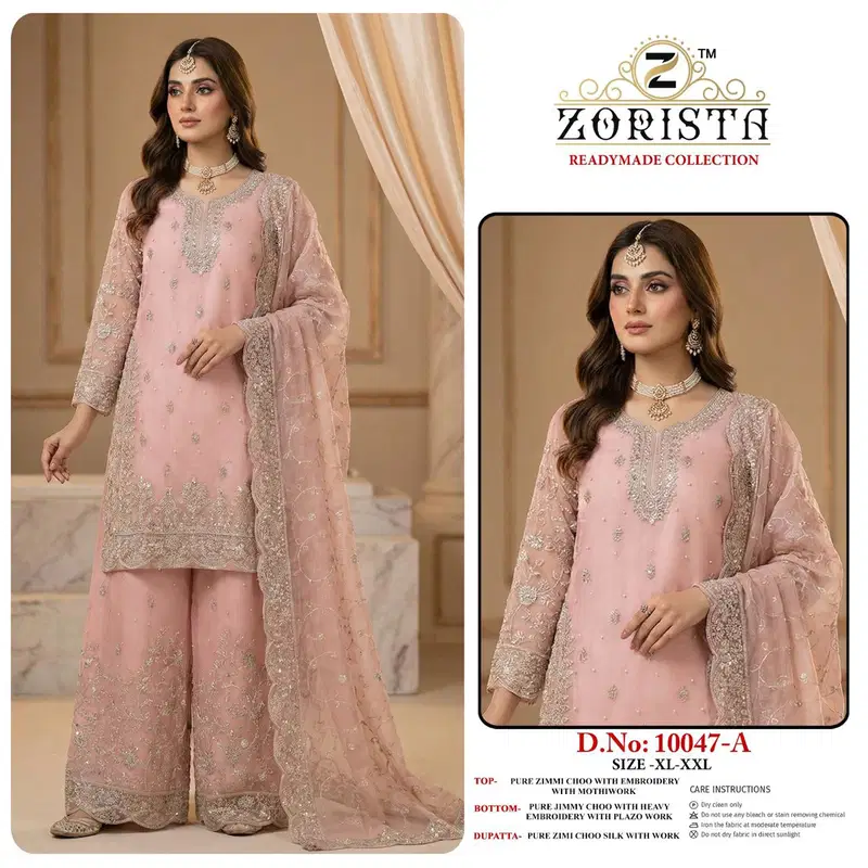 Zorista 10047 A To C Jimmy Choo Embroidered Salwar Kameez