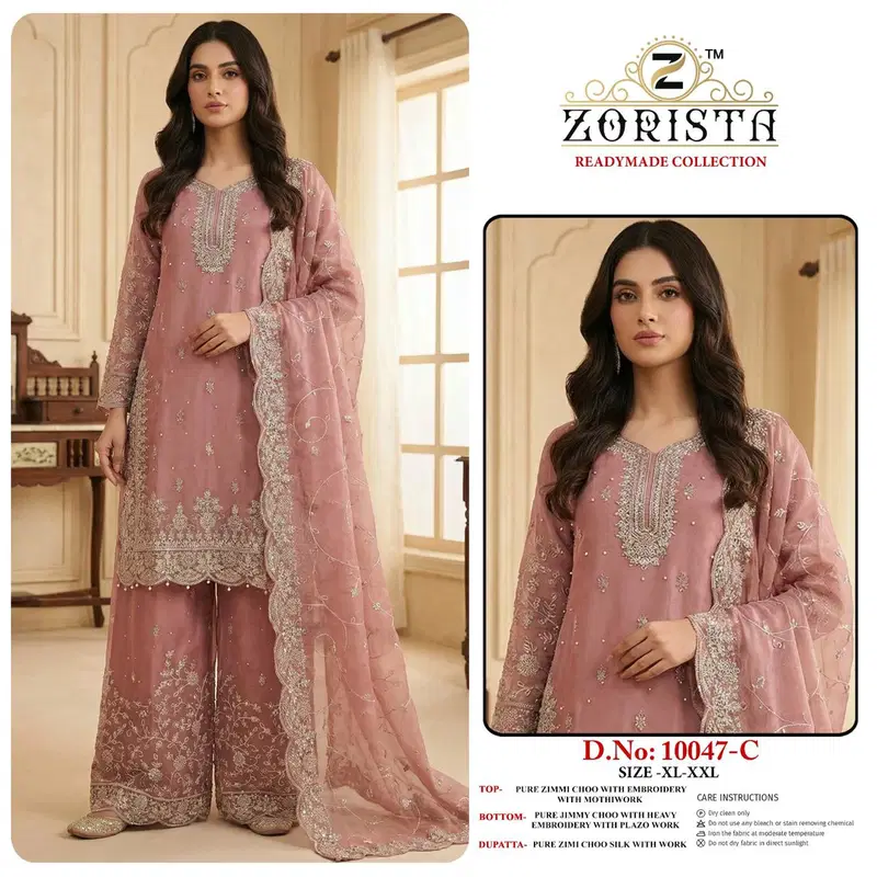 Zorista 10047 A To C Jimmy Choo Embroidered Salwar Kameez