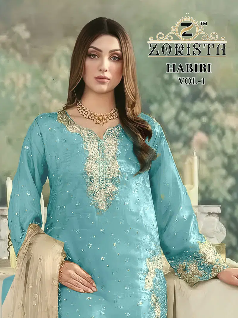 Zorista Habibi Vol 1 Jimmy Choo With Embroidered Salwar Kameez Collection