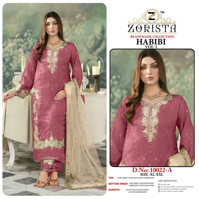 Zorista Habibi Vol 1 Jimmy Choo With Embroidered Salwar Kameez Collection