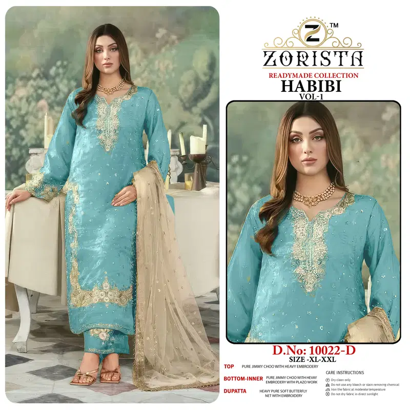 Zorista Habibi Vol 1 Jimmy Choo With Embroidered Salwar Kameez Collection