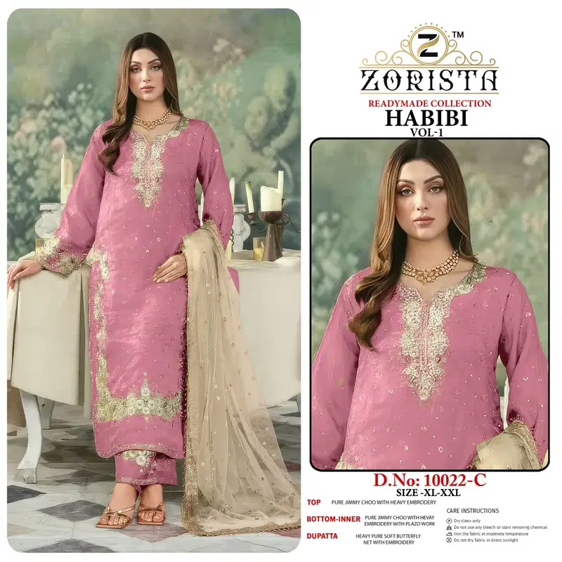 Zorista Habibi Vol 1 Jimmy Choo With Embroidered Salwar Kameez Collection