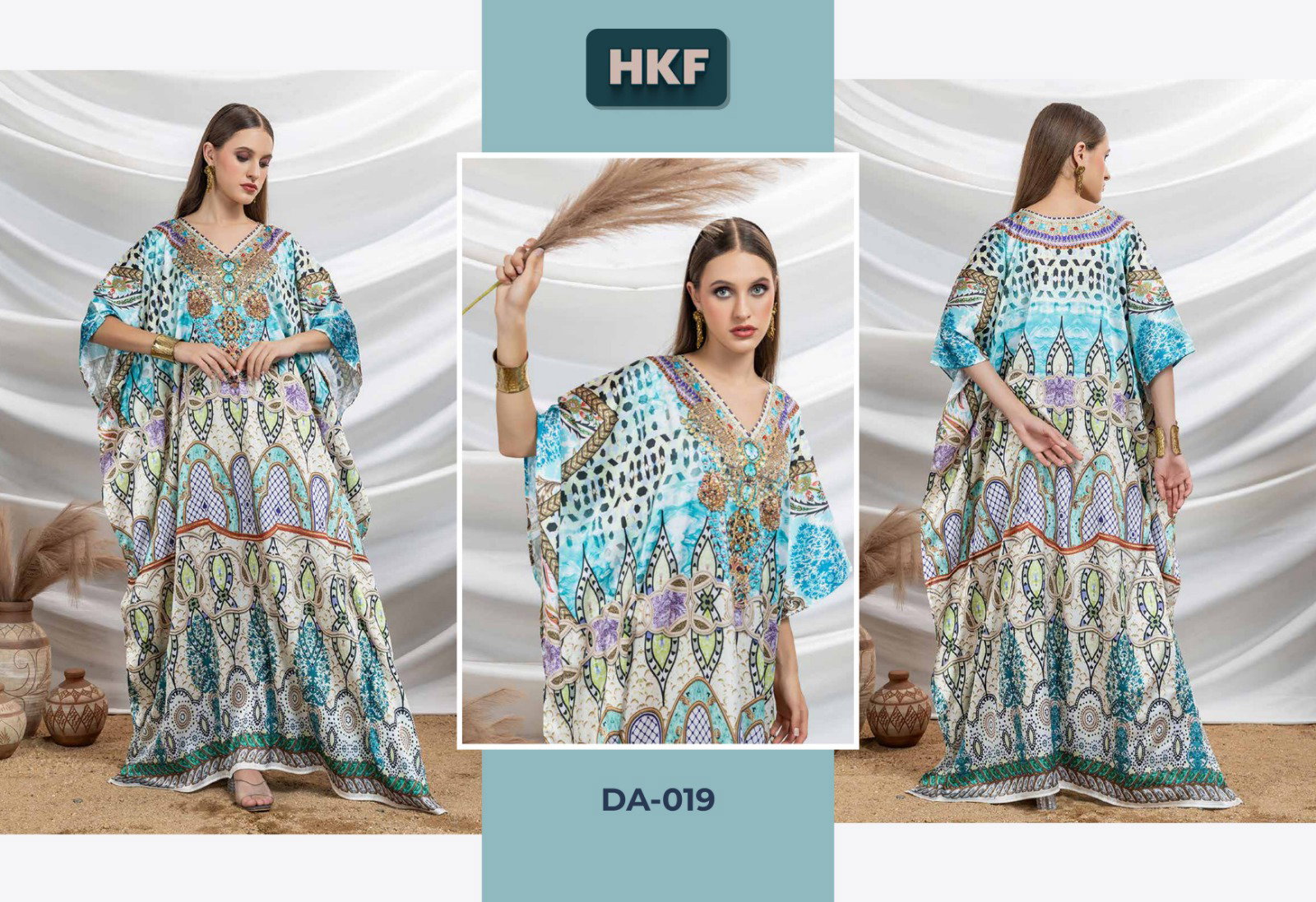 Hkf Dua Kaftan Vol 3 Soft Satin Printed Fancy Kaftan Collection