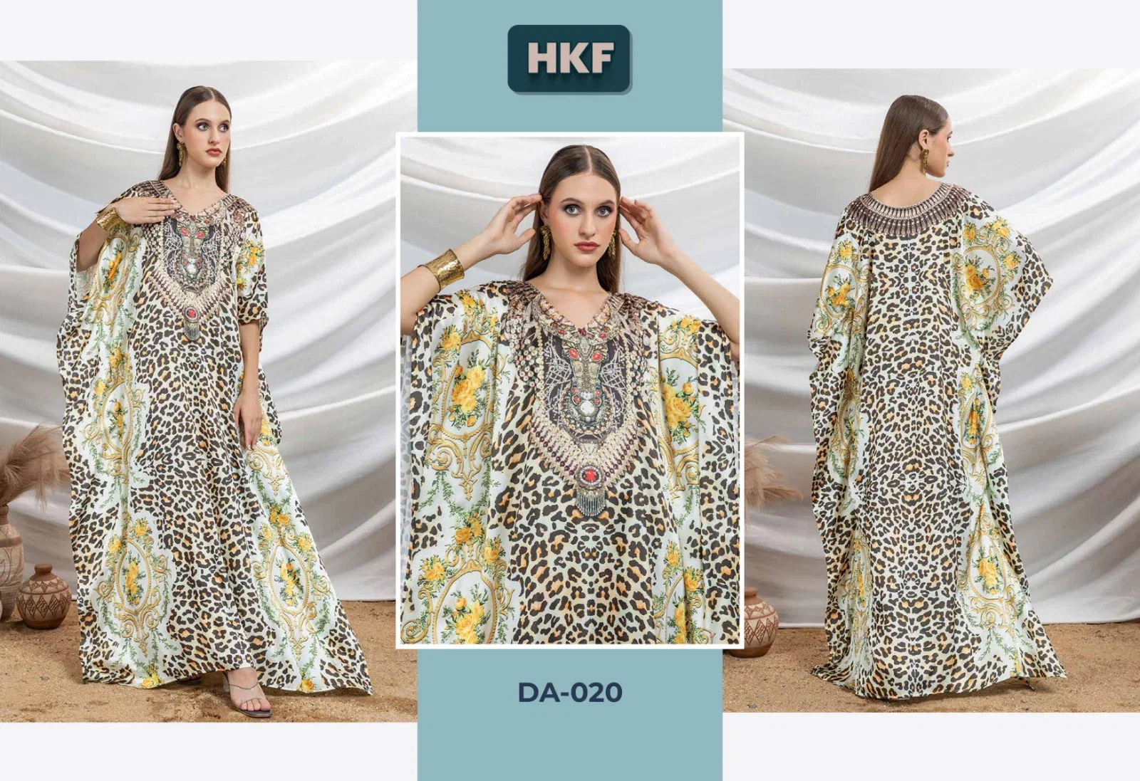Hkf Dua Kaftan Vol 3 Soft Satin Printed Fancy Kaftan Collection