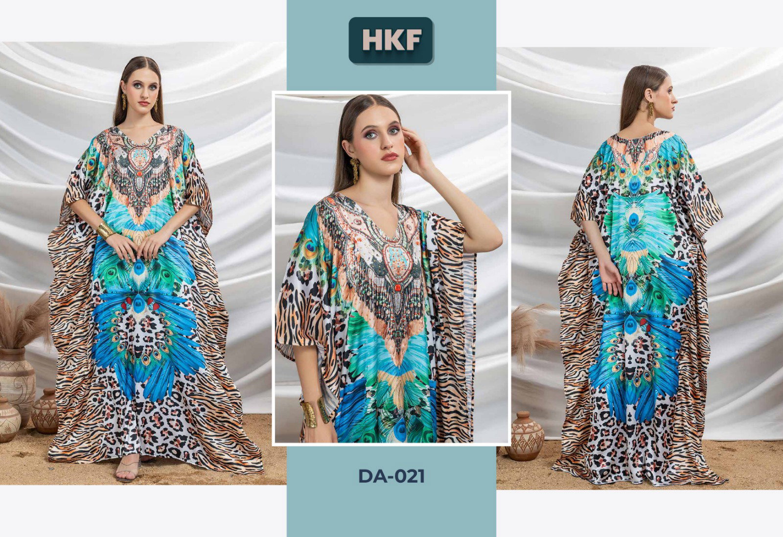 Hkf Dua Kaftan Vol 3 Soft Satin Printed Fancy Kaftan Collection
