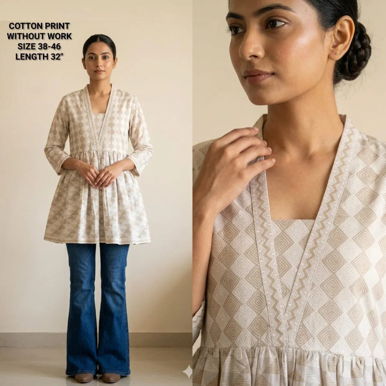 Naisha K 825 Cotton Printed Fancy Short Top Collection