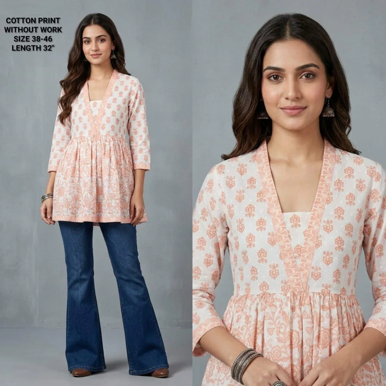Naisha K 825 Cotton Printed Fancy Short Top Collection