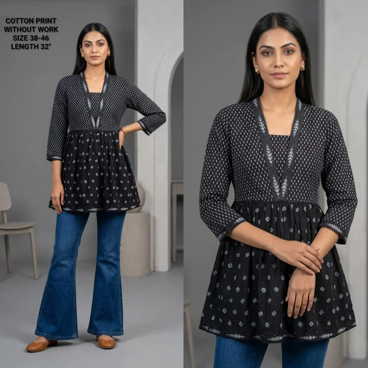 Naisha K 825 Cotton Printed Fancy Short Top Collection