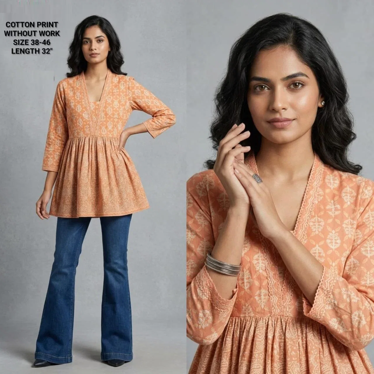 Naisha K 825 Cotton Printed Fancy Short Top Collection