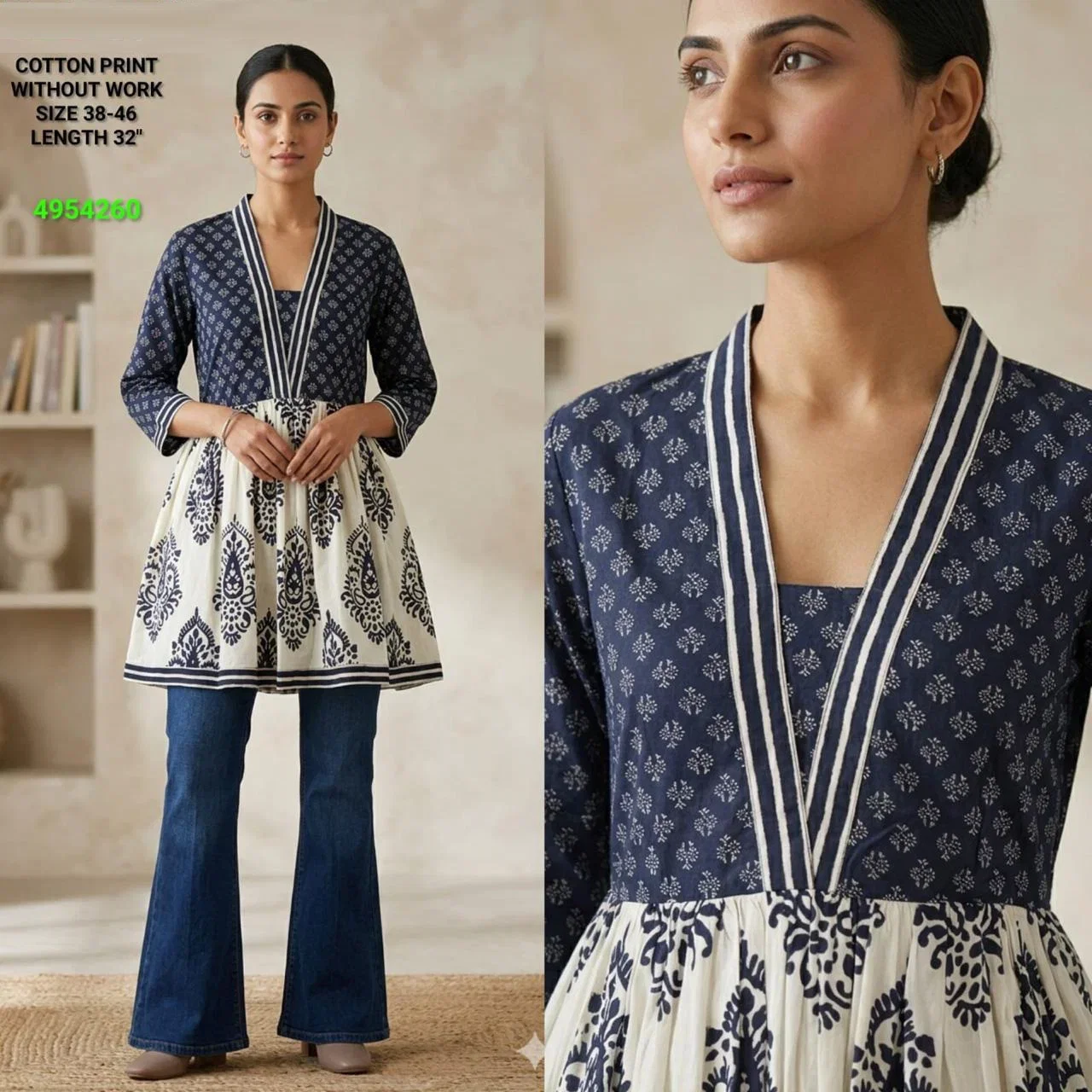 Naisha K 825 Cotton Printed Fancy Short Top Collection