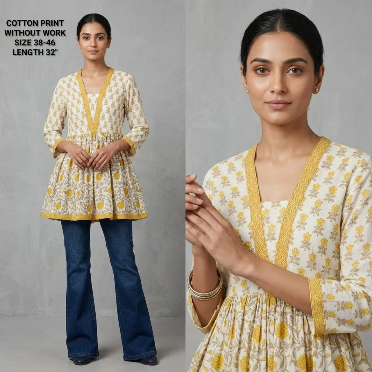 Naisha K 825 Cotton Printed Fancy Short Top Collection