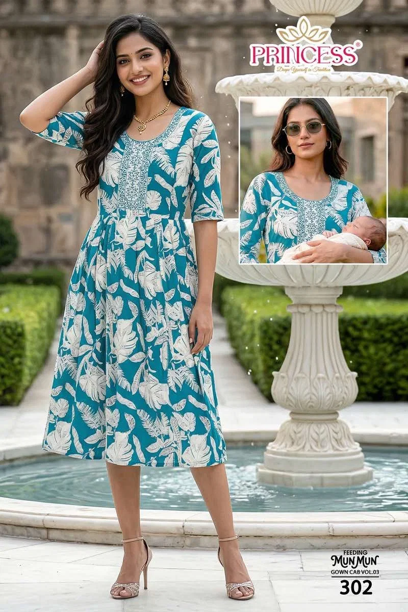 Princess Mun Mun Rayon Printed Feeding Kurti Collection
