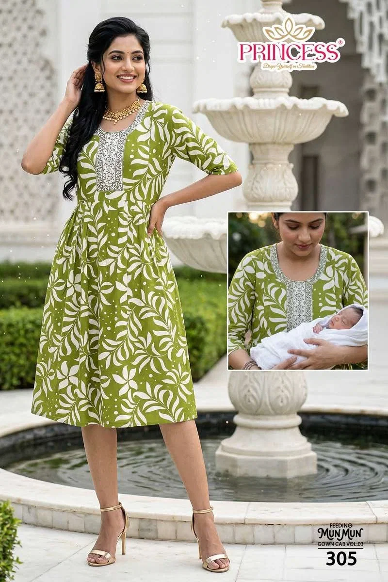 Princess Mun Mun Rayon Printed Feeding Kurti Collection