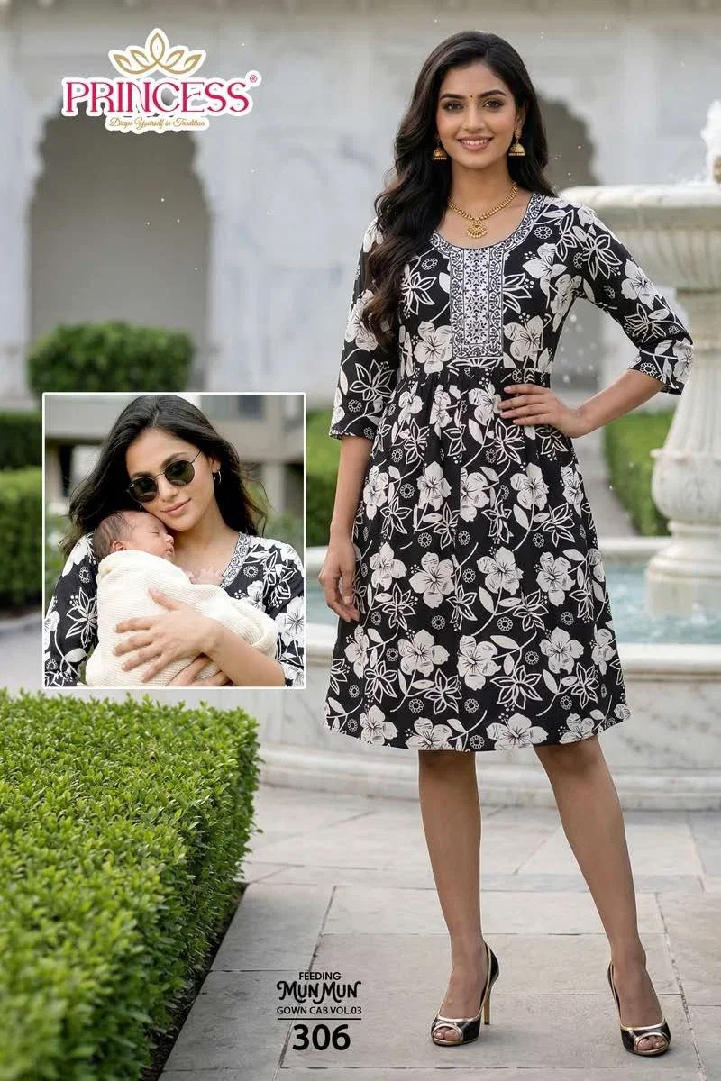 Princess Mun Mun Rayon Printed Feeding Kurti Collection