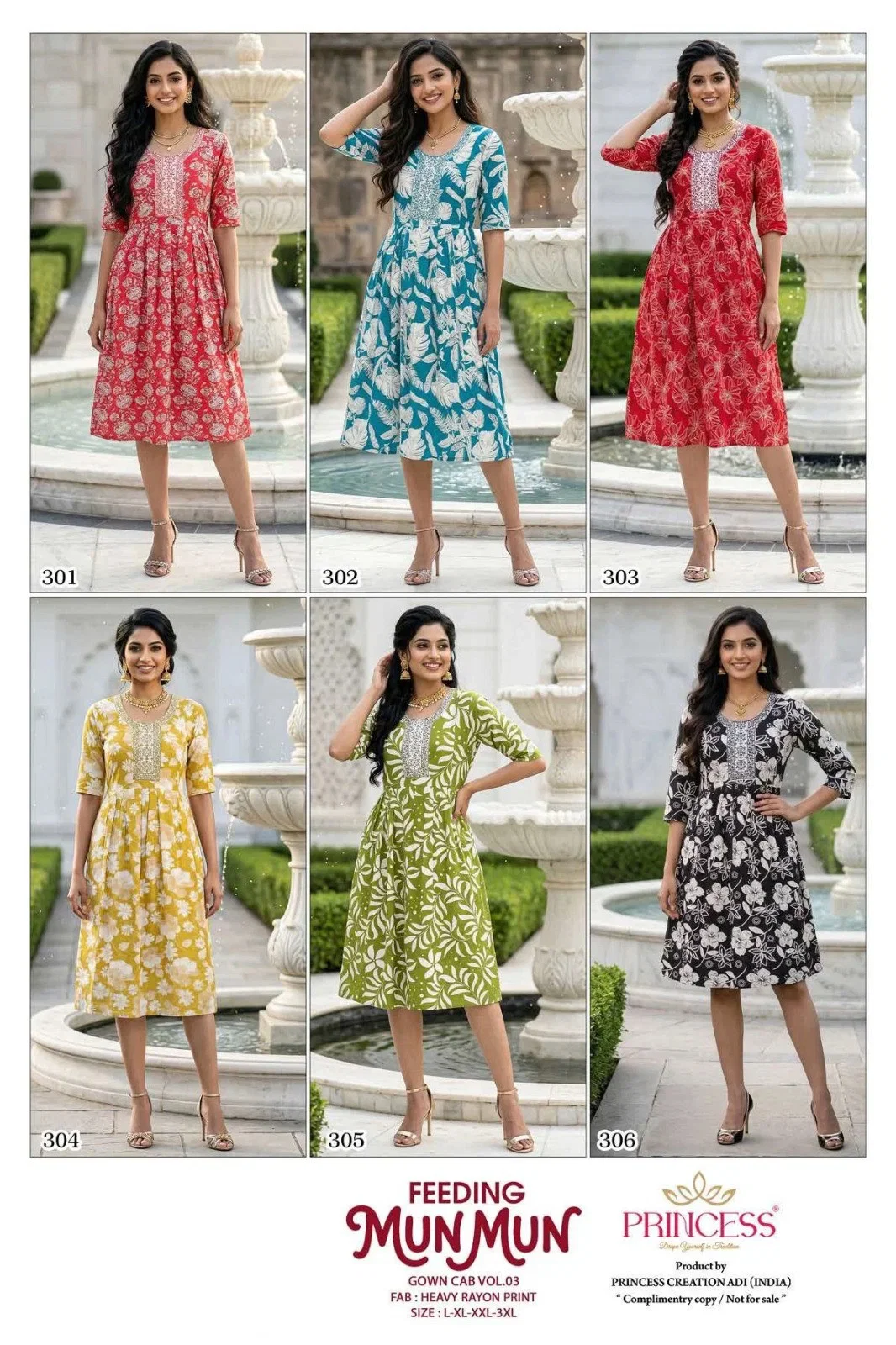 Princess Mun Mun Rayon Printed Feeding Kurti Collection