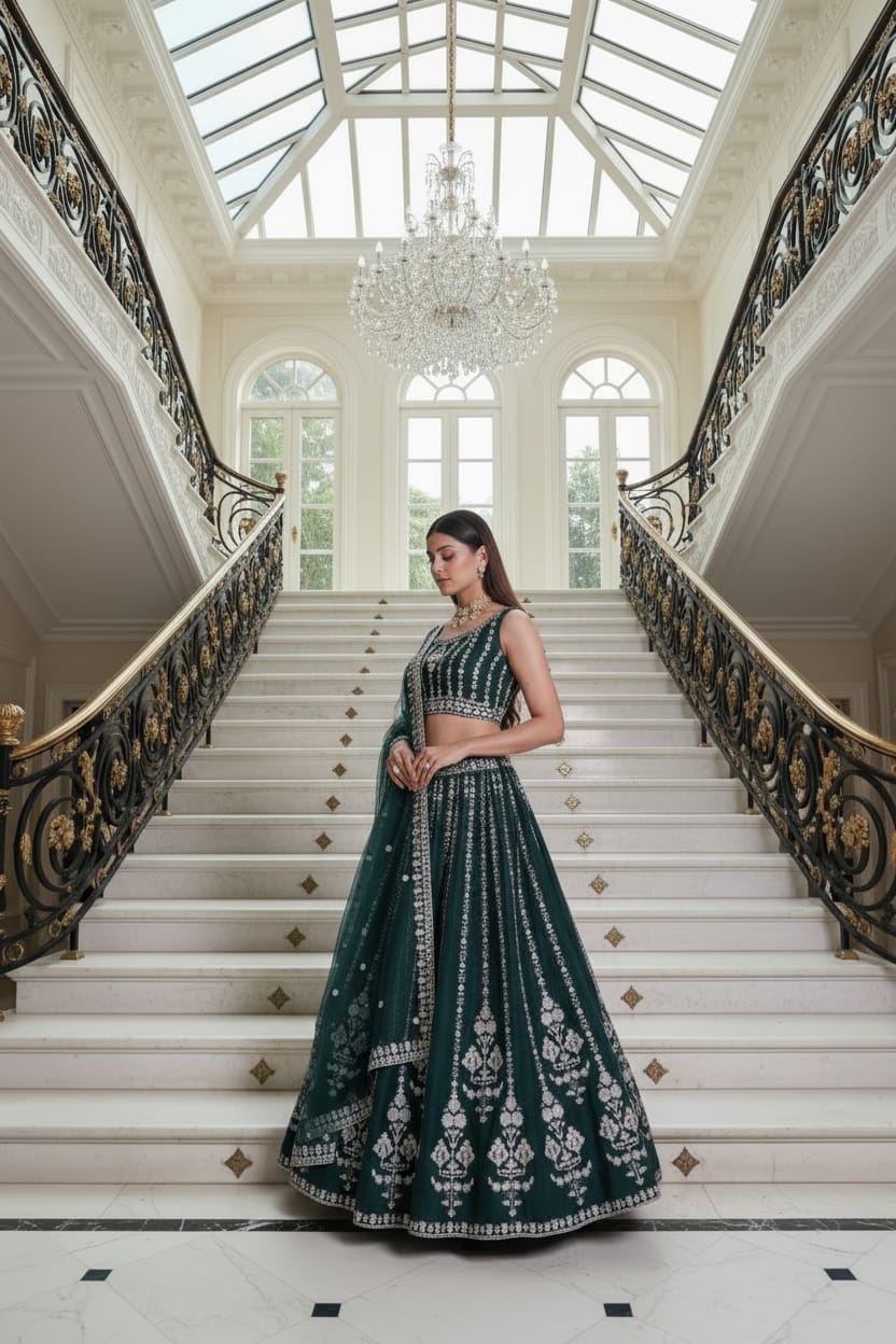 Center 167 Georgette Designer Zari And Sequence Lehenga Choli