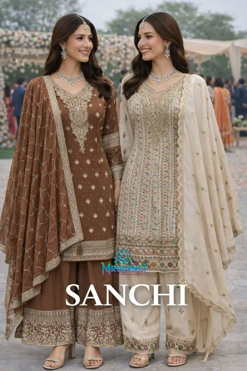 Mrudangi Sanchi Georgette Embroidered Salwar Kameez Collection