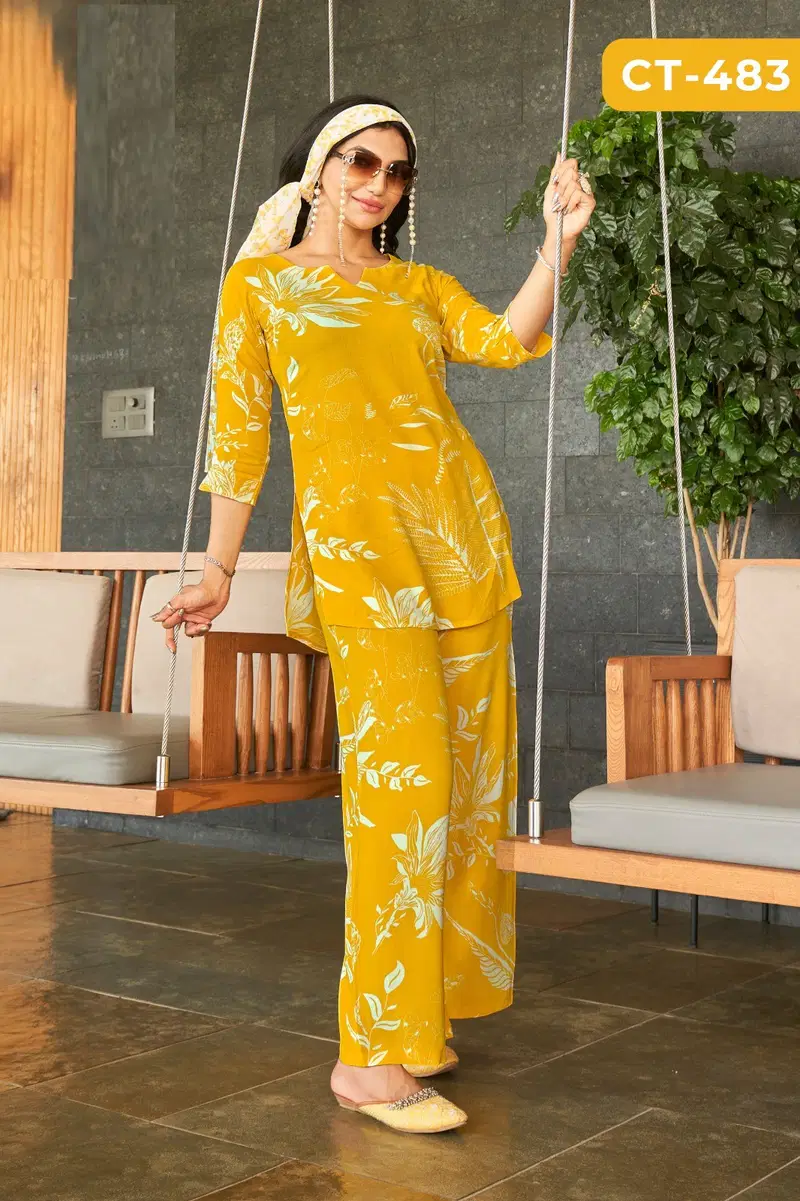 Ctz Ramaa Rayon Printed Kurti With Bottom Collection