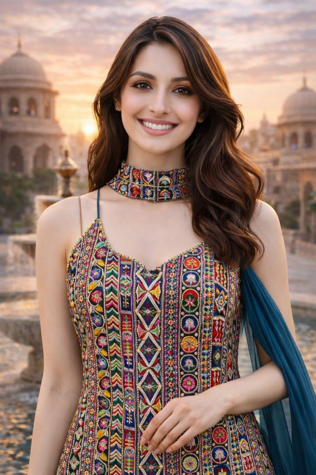 Mrudangi Taj Premium Georgette Embroidered Salwar Kameez Collection