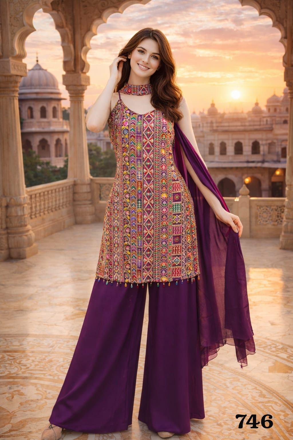 Mrudangi Taj Premium Georgette Embroidered Salwar Kameez Collection