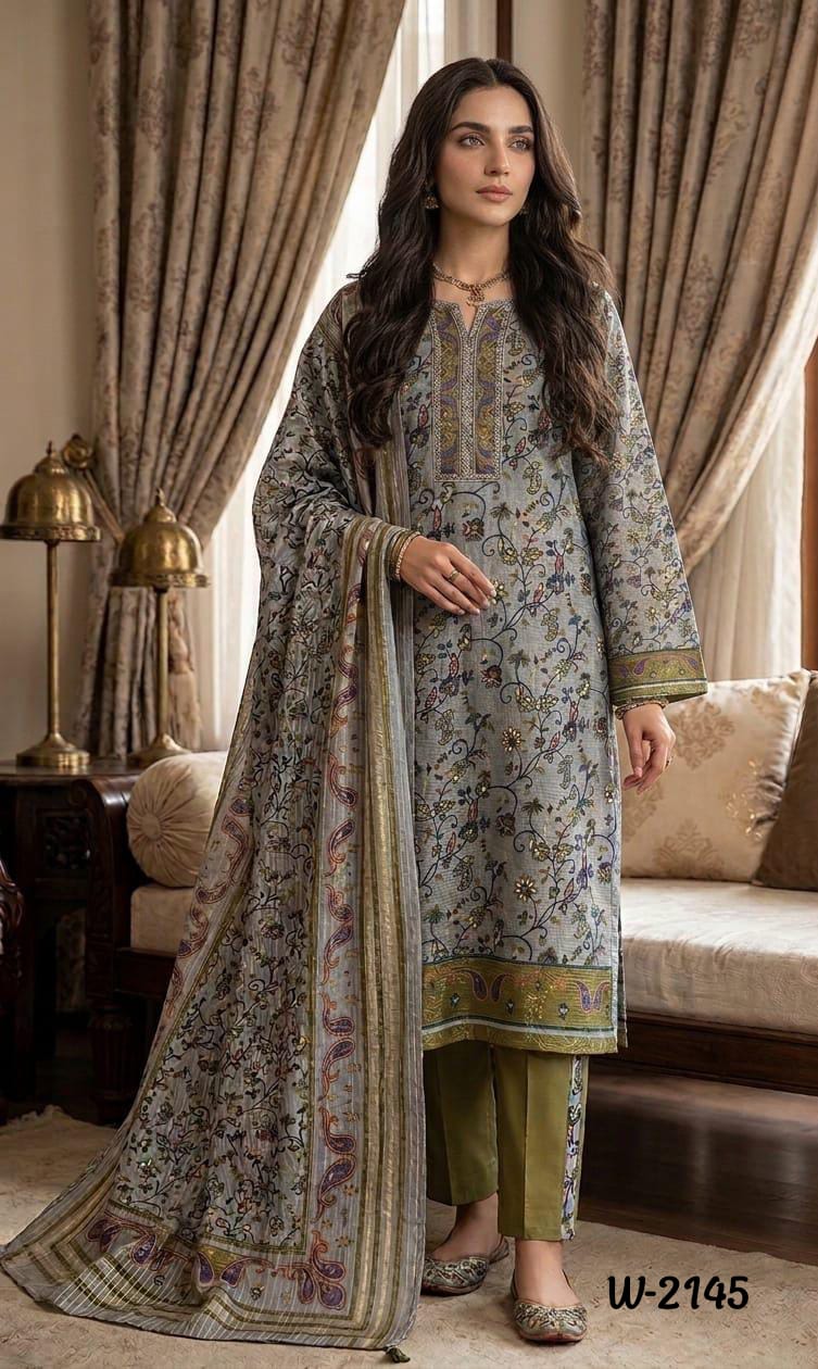 Wonder Women W 2144 And 2145 Vesatile Rayon Printed Kurti Bottom With Dupatta