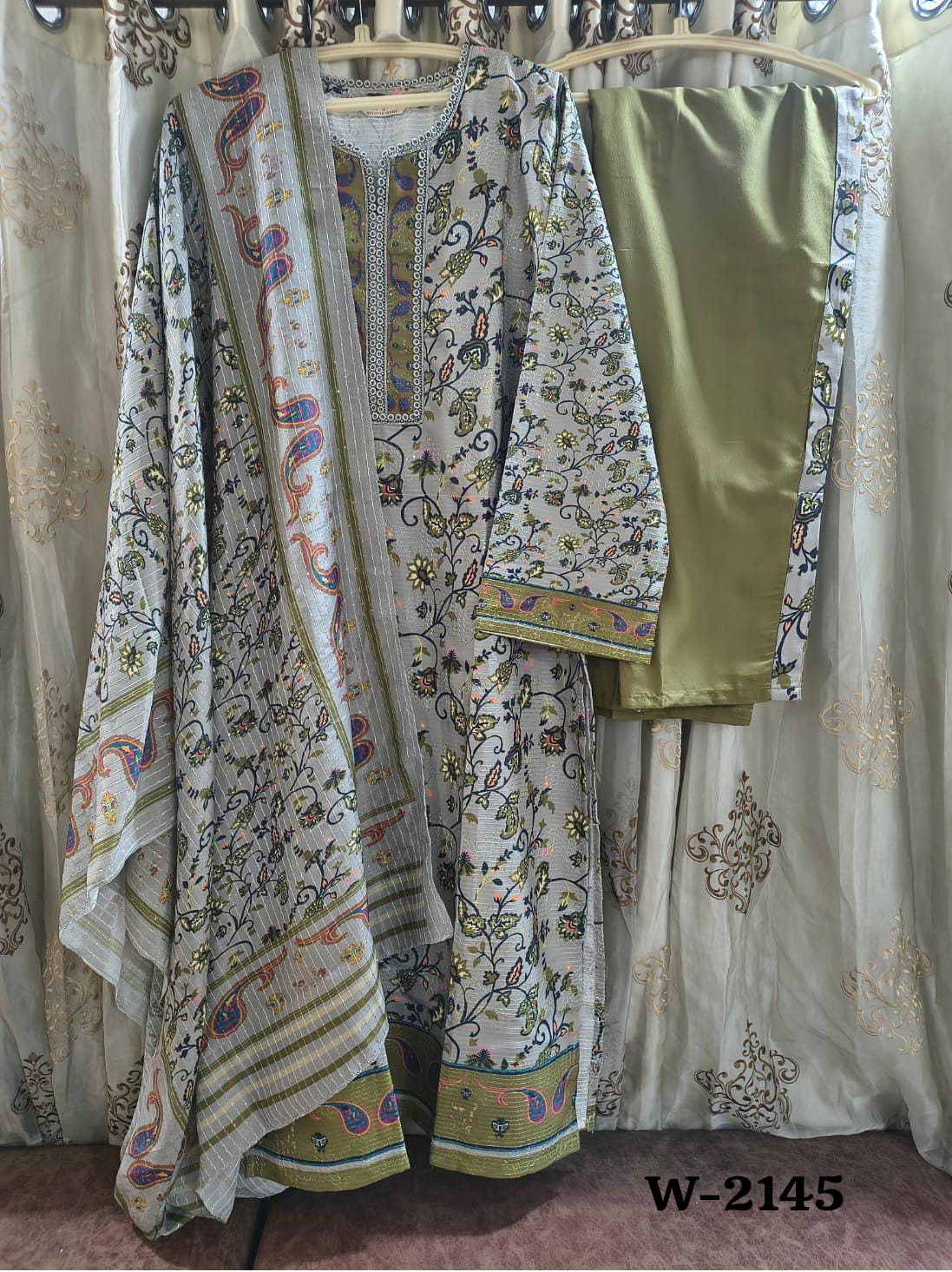 Wonder Women W 2144 And 2145 Vesatile Rayon Printed Kurti Bottom With Dupatta