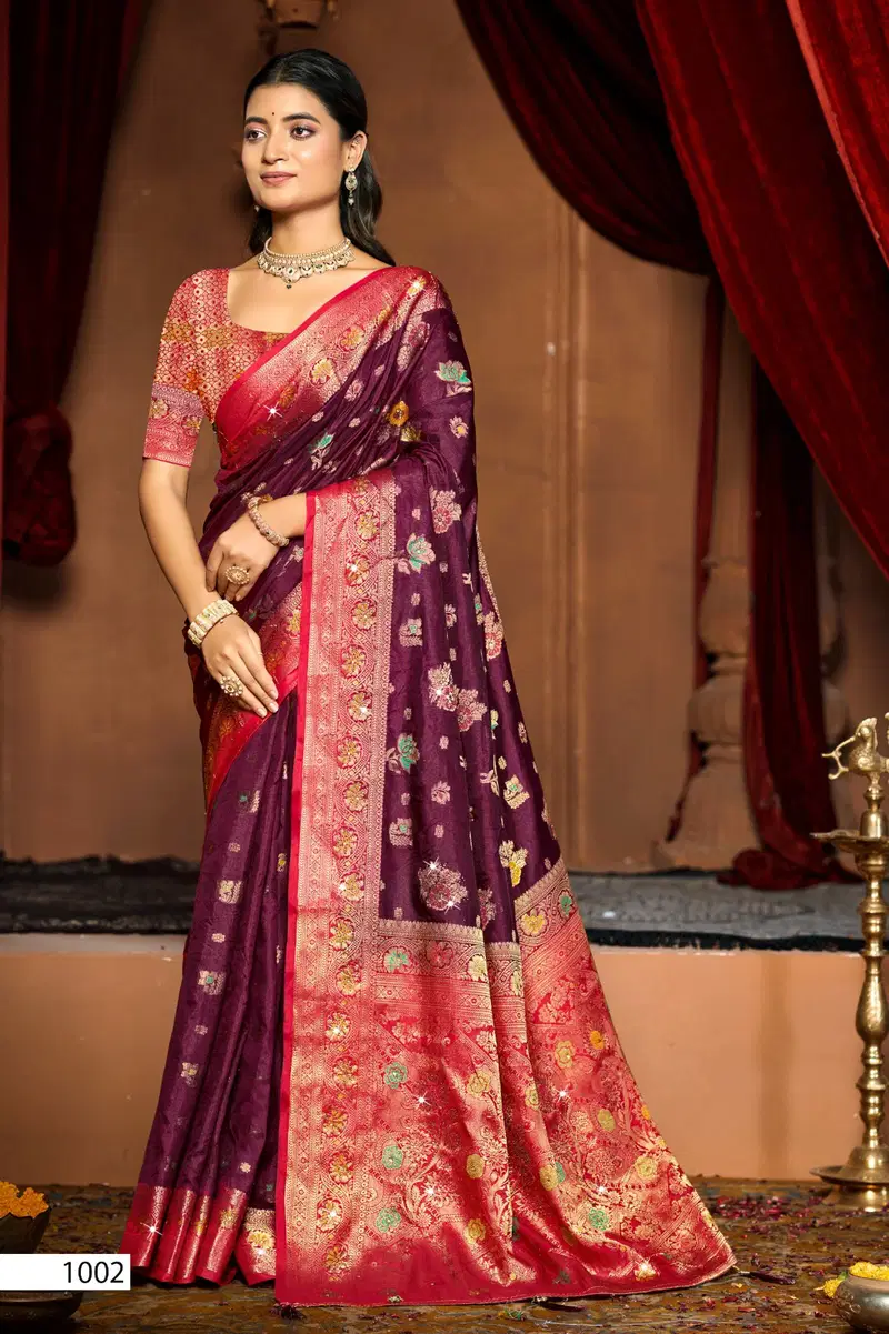 Saroj Kanak Dola Saroski Vol 5 Soft Dola Silk Saree Collection