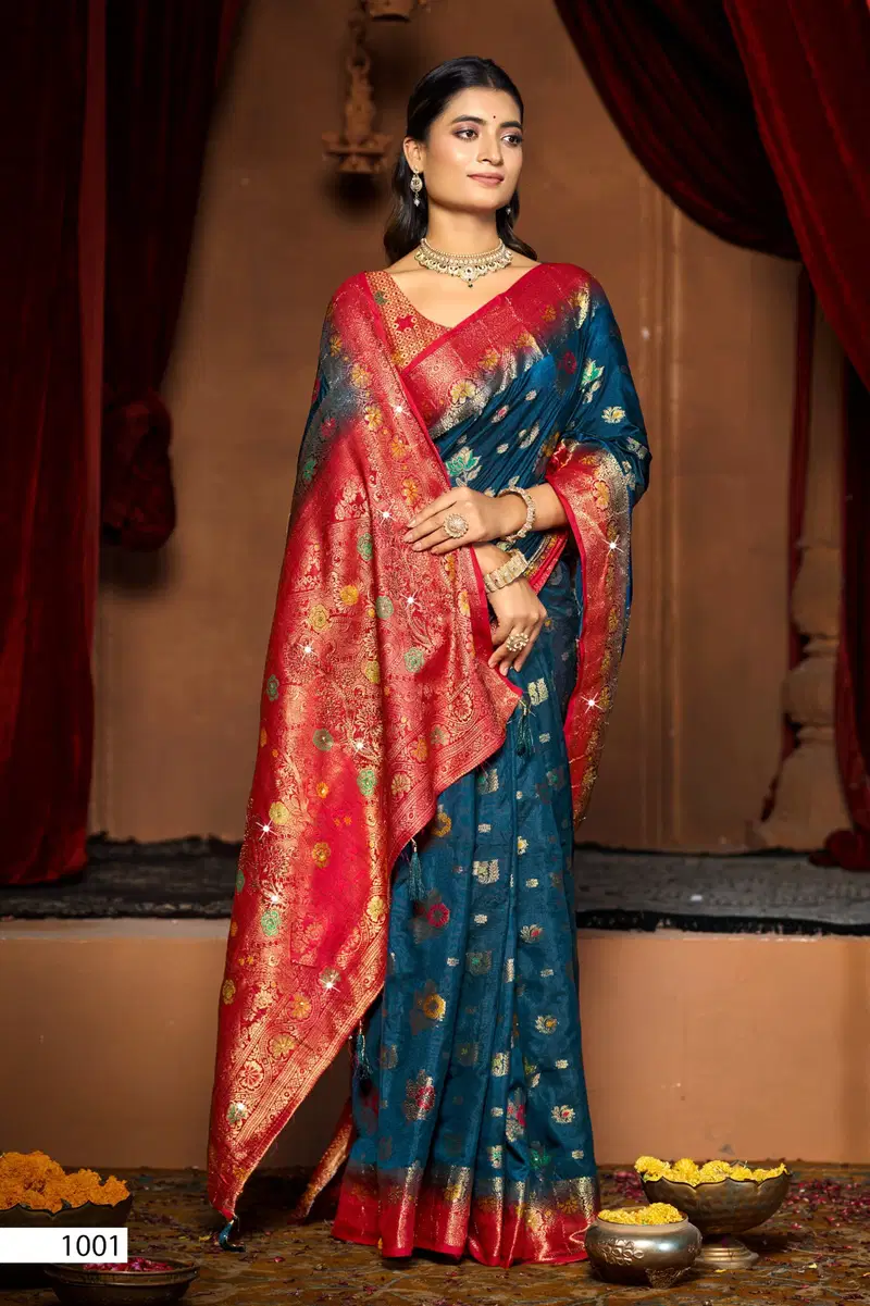 Saroj Kanak Dola Saroski Vol 5 Soft Dola Silk Saree Collection