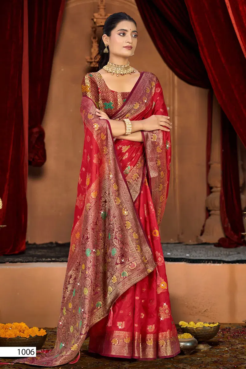 Saroj Kanak Dola Saroski Vol 5 Soft Dola Silk Saree Collection