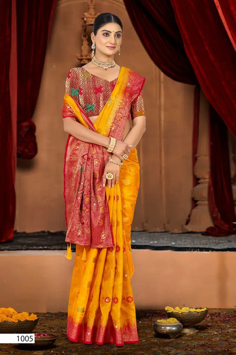 Saroj Kanak Dola Saroski Vol 5 Soft Dola Silk Saree Collection