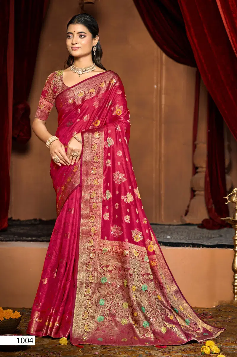 Saroj Kanak Dola Saroski Vol 5 Soft Dola Silk Saree Collection
