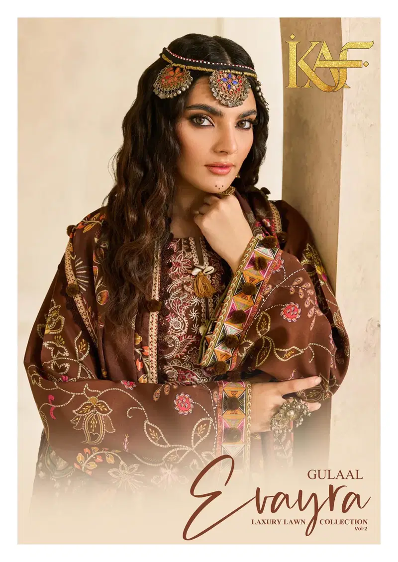 Kaf Evayra Gulaal Vol 2 Cotton Printed Karachi Dress Material Collection